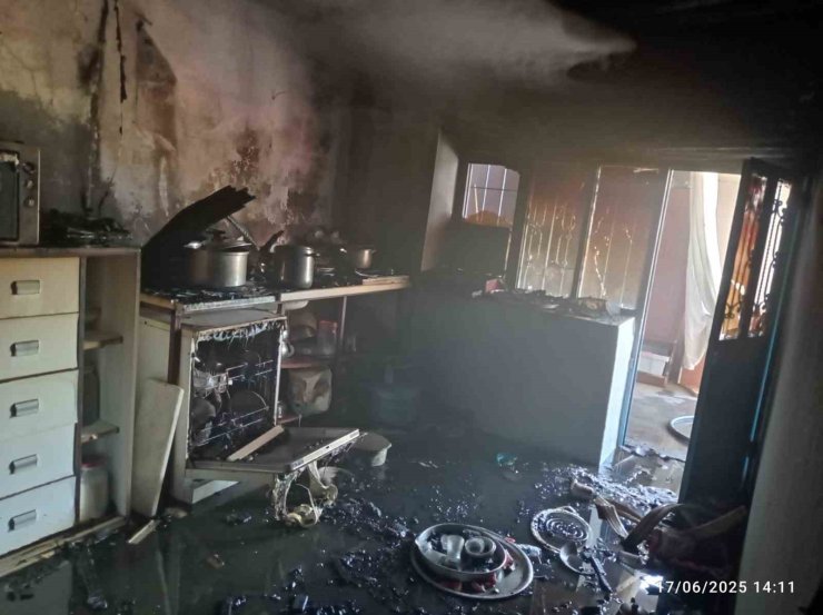 Malatya’da ev yangını