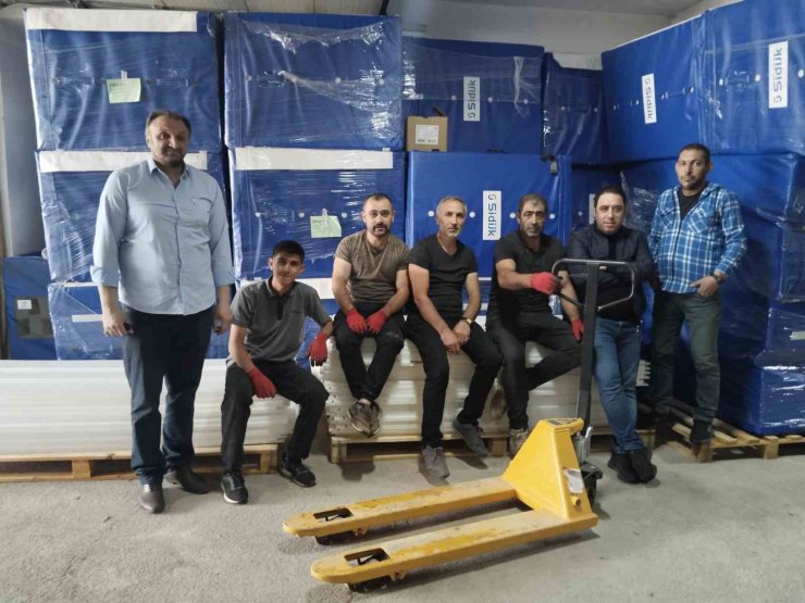 Hollanda’dan alınan minderler Erzurum’a ulaştı