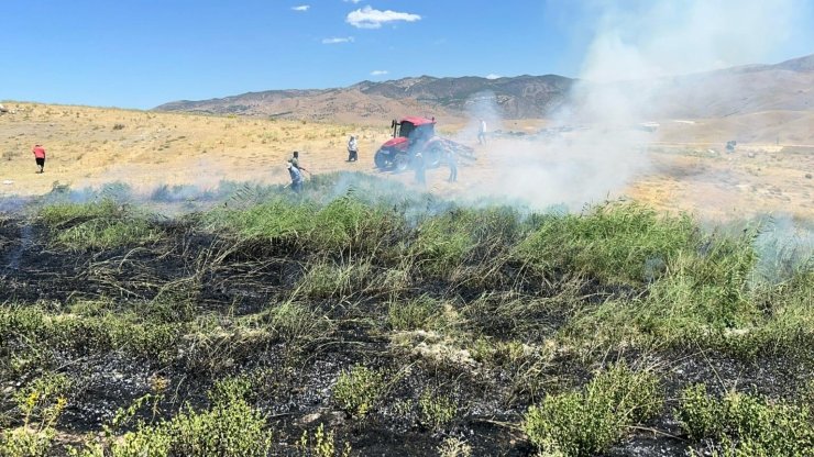 Biçerdöver ile hasatta yangın kontrolü uyarısı