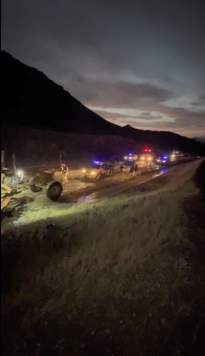 Kars-Kağızman-Ağrı yoluna sel engeli