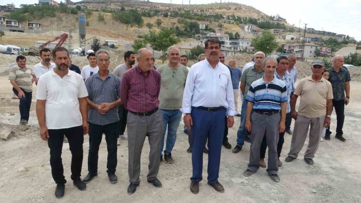 Malatya’da beton santrali tepkisi