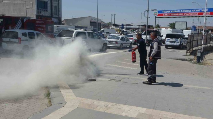 Malatya’da elektrik trafosunda yangın paniği