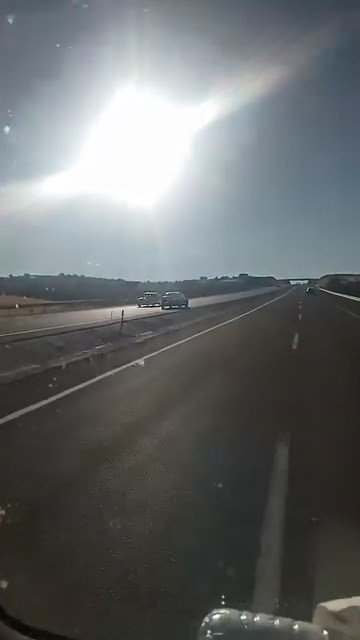 Çevre yolunda ters yönde giden araç tehlike saçtı