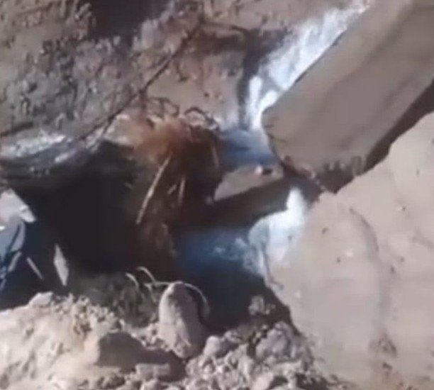 Malatya’da altyapı çalışması sırasında yol çöktü