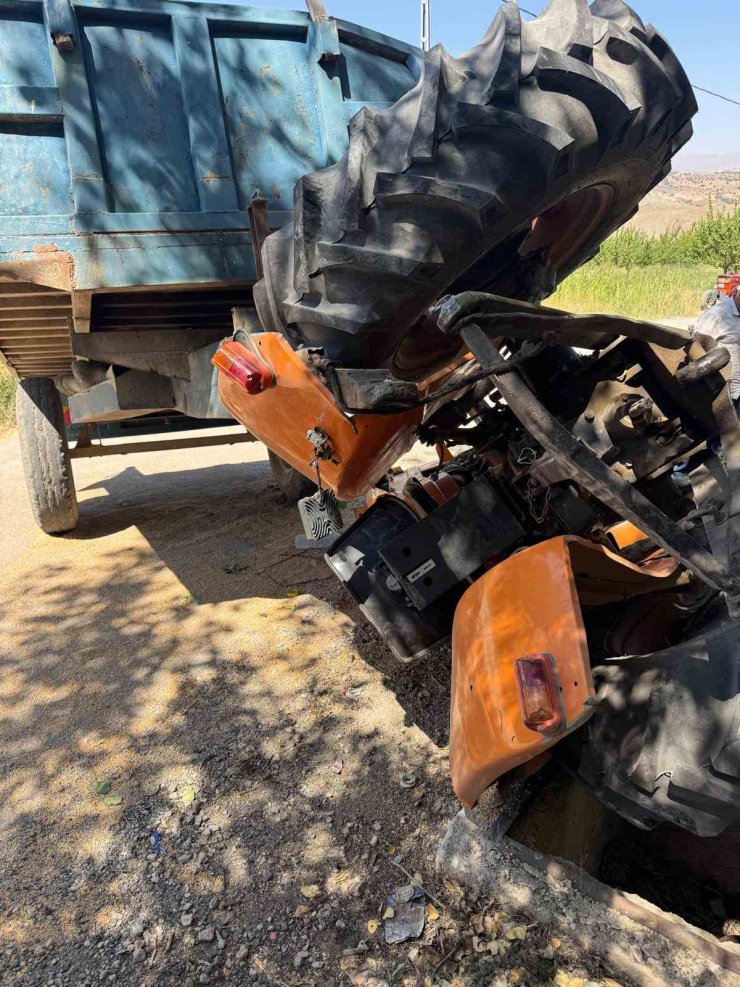 Malatya’da traktör kazası: 2 yaralı