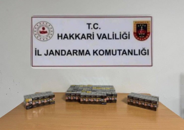 Çukurca’da 985 paket kaçak sigara ele geçirildi