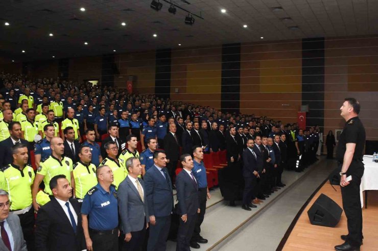 Emniyet Müdürü Baybaba, genel değerlendirme ve bilgilendirme toplantısı yaptı