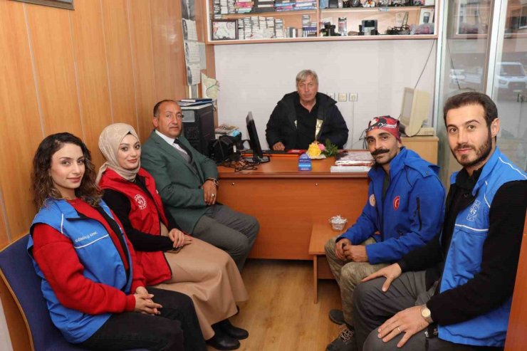 Oltu Gençlik Merkezi’nden Gazeteci Dursun Murat Aydın’a anlamlı ziyaret