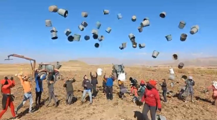 Patnos’ta patates hasadı tamamlandı: 500 Dönüm araziden bin 650 ton ürün elde edildi