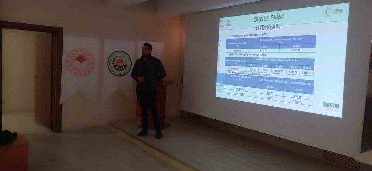 Tekman’da tarım sigortaları bilgilendirme semineri