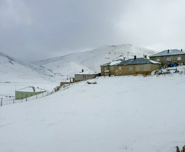 Başkale’de kar yağışı etkili oldu