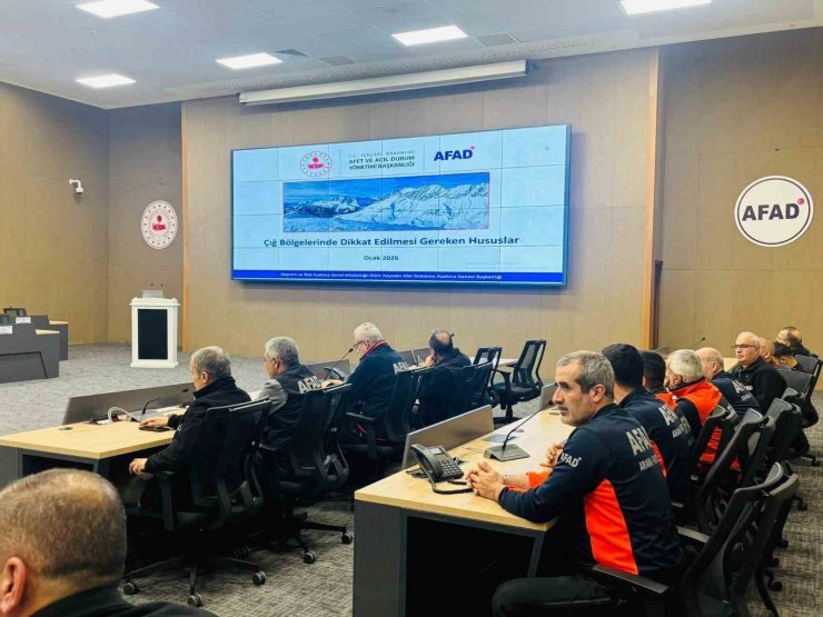 Elazığ’da çığ riskine yönelik değerlendirme toplantısı