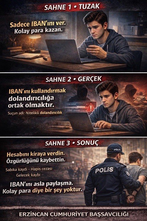 Erzincan’da siber suçlara karşı kapsamlı bilinçlendirme çalışması