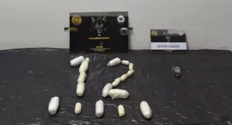 Kapsül halinde 88 parça uyuşturucu yutan şüpheliler tutuklandı