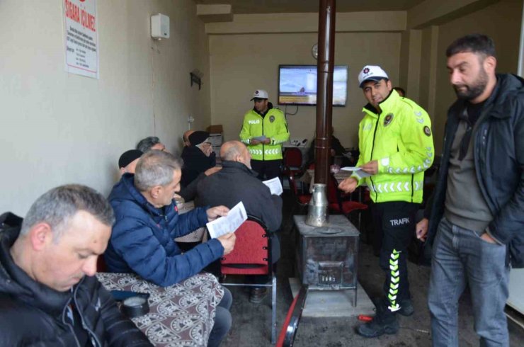 Erzincan Tercan’da trafik ekipleri sahada