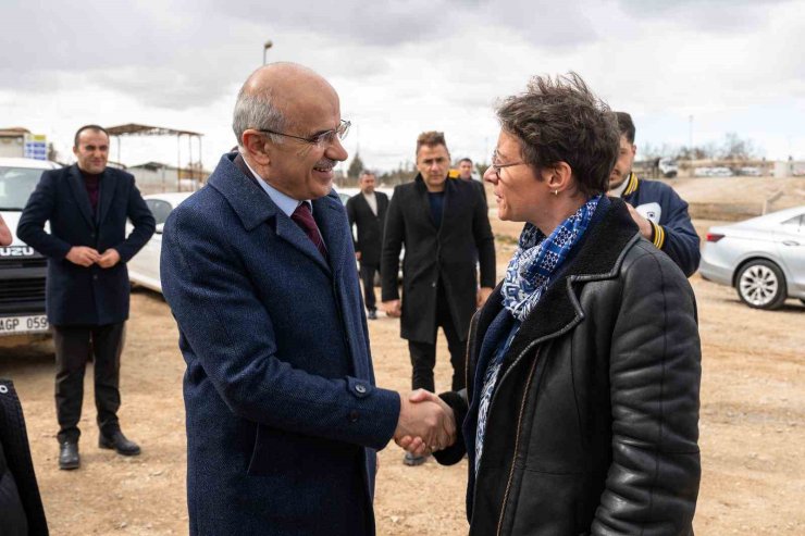 Başkan Er, Fransız heyetle Malatya’da kurulacak ayrıştırma tesisi alanını inceledi