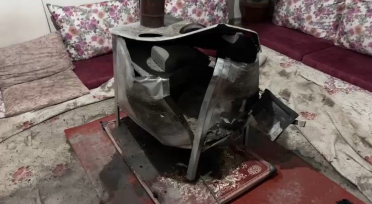 Yüksekova’da odun sobasında patlama: Bir aile ölümden döndü