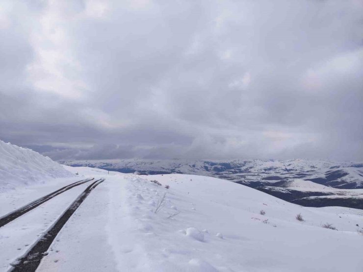 Kar yağışı Aşkale’de yeniden etkili oluyor