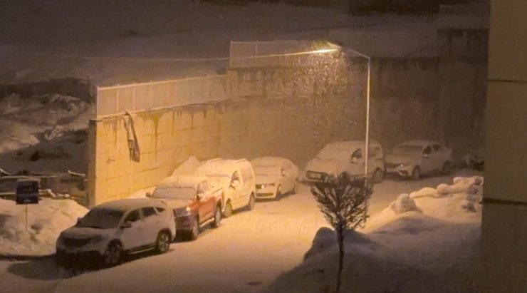Yüksekova’da kar yağışı etkili oldu