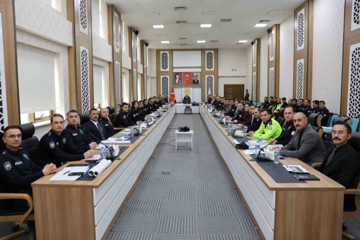 Erzurum Emniyeti’nde "İlk Çeyrek" değerlendirmesi