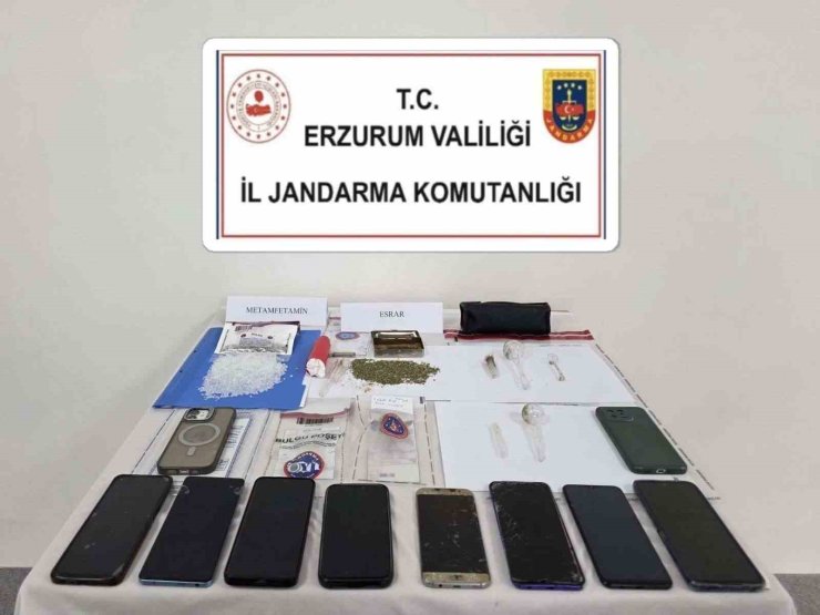 Erzurum’da uyuşturucu operasyonu; 7 kişi tutuklandı
