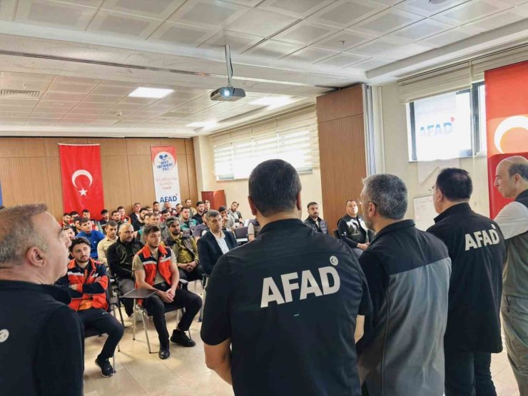 Elazığ’da Orman Bölge Müdürlüğü personeline afet eğitimi