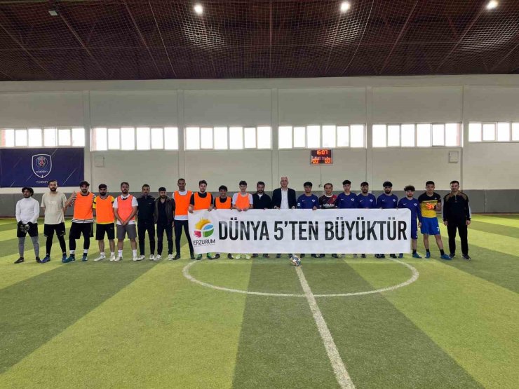 Erzurum’da mini dünya kupası etkinliği