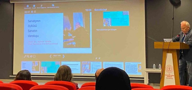 Prof. Dr. Adnan Tönel ‘Sanatın Varoluşu’nu anlattı