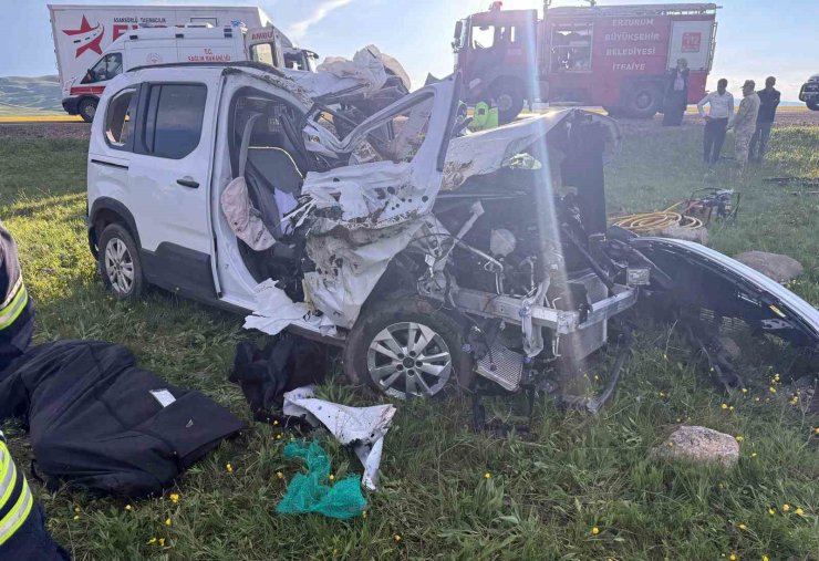 Erzurum’da trafik kazası: 3 ölü; 4 yaralı