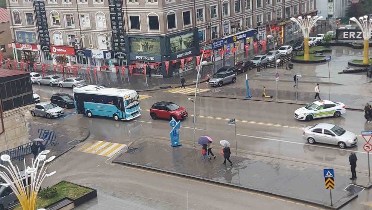 Erzurum’da kuvvetli sağanak yağış uyarısı