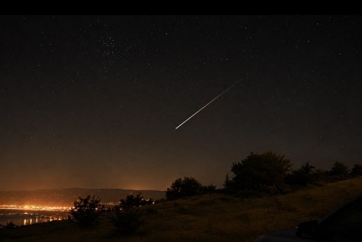 Meteor yağmuru eşsiz kareler sundu