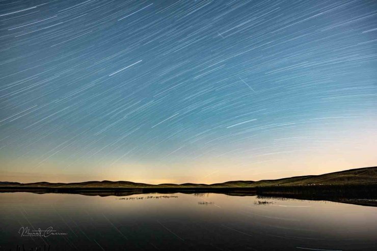 Van’da doğa fotoğrafçıları Perseid meteor yağmurunu gözlemledi