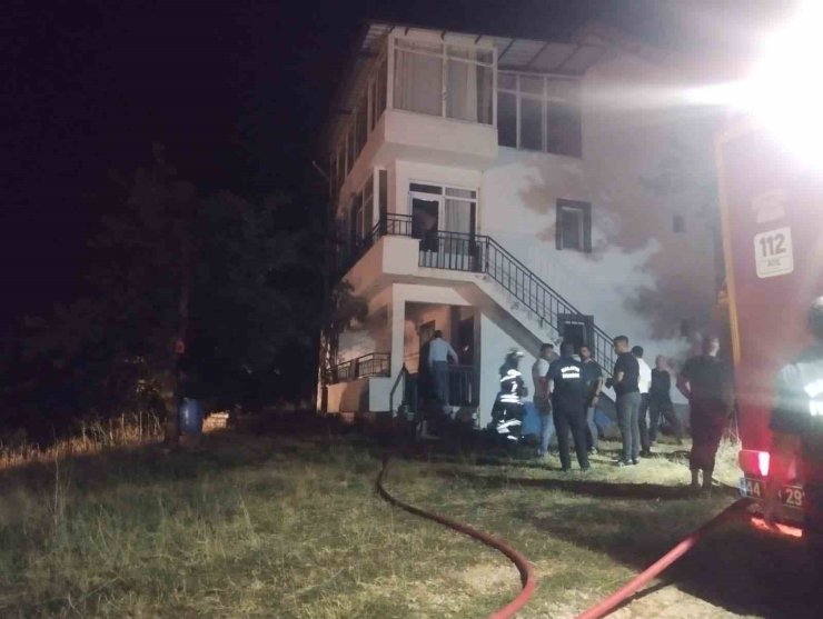 Malatya’da müstakil evde yangın