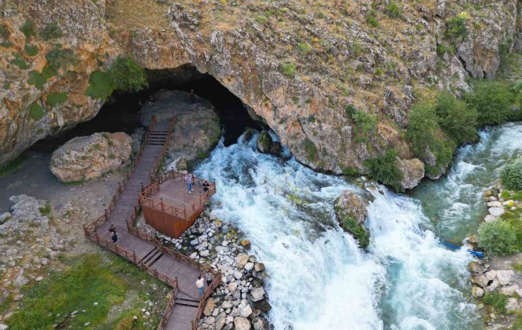 Bahçesaray’da gür akan sular yaban hayatına can veriyor