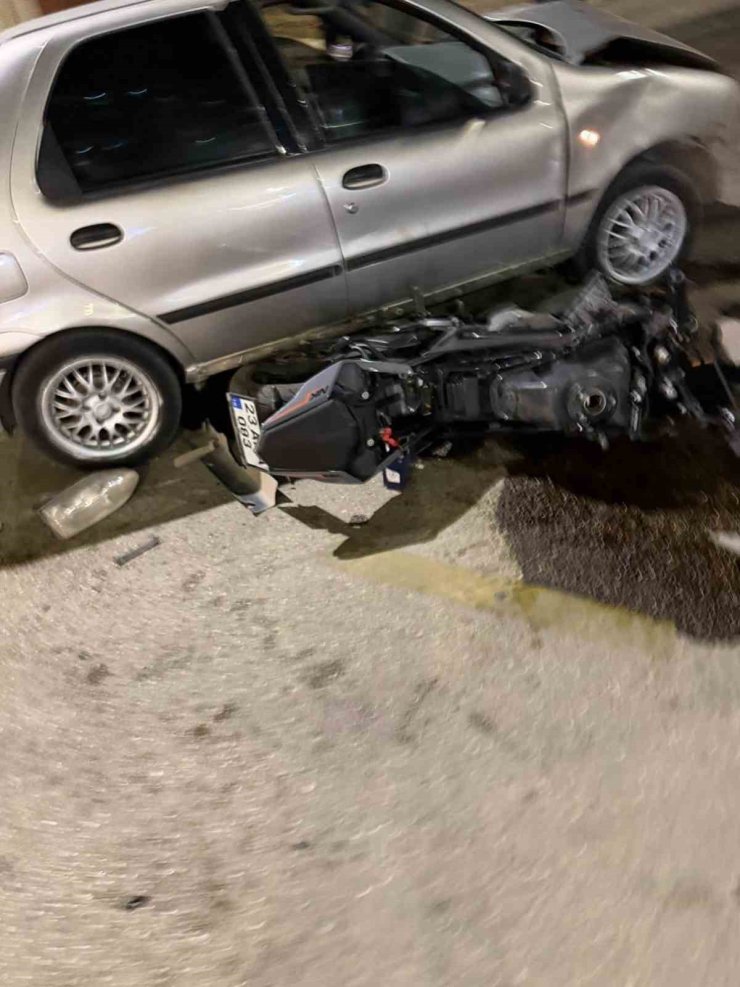 Elazığ’da otomobil ile motosiklet çarpıştı: 1 yaralı