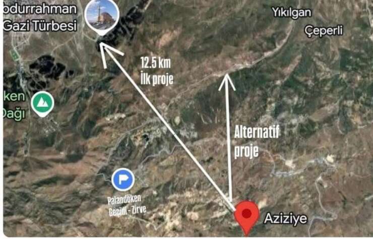 Palandöken tüneli için ilk kazma vuruldu