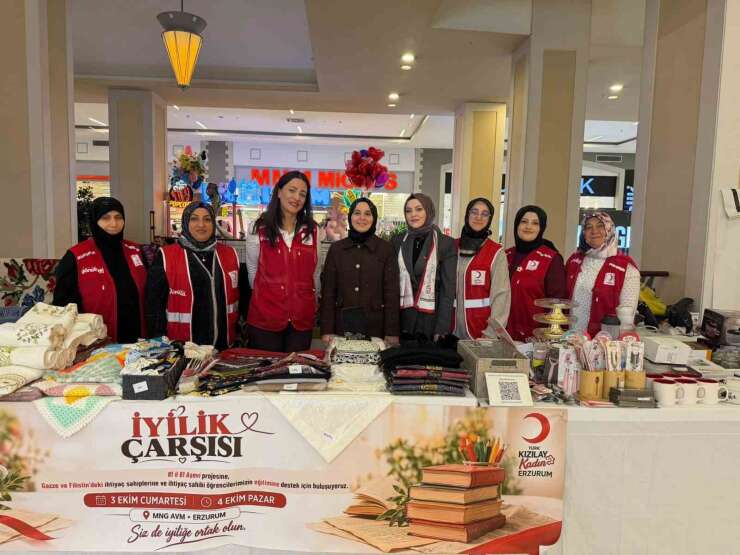 Erzurum’da iyilik çarşısı dayanışmayı büyütüyor