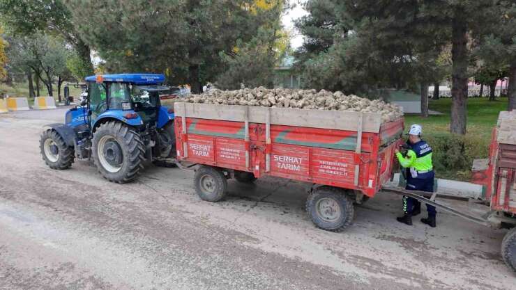Muş’ta tarım araçlarına yönelik trafik denetimi yapıldı